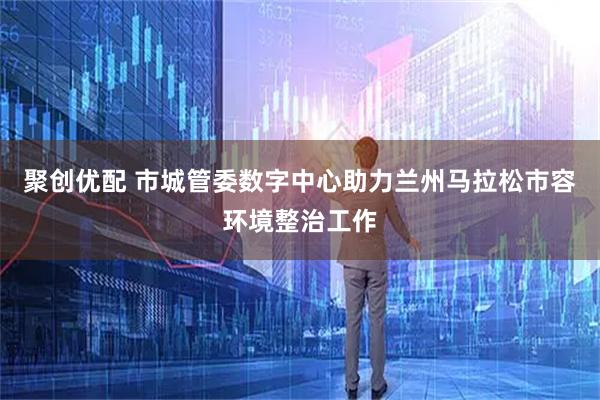 聚创优配 市城管委数字中心助力兰州马拉松市容环境整治工作